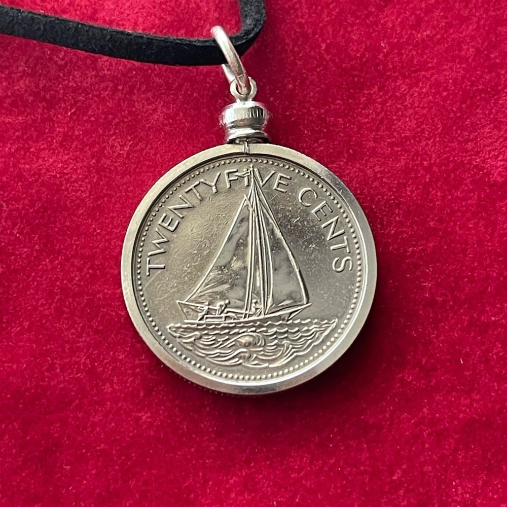 Bahamas Coin Pendant Necklace